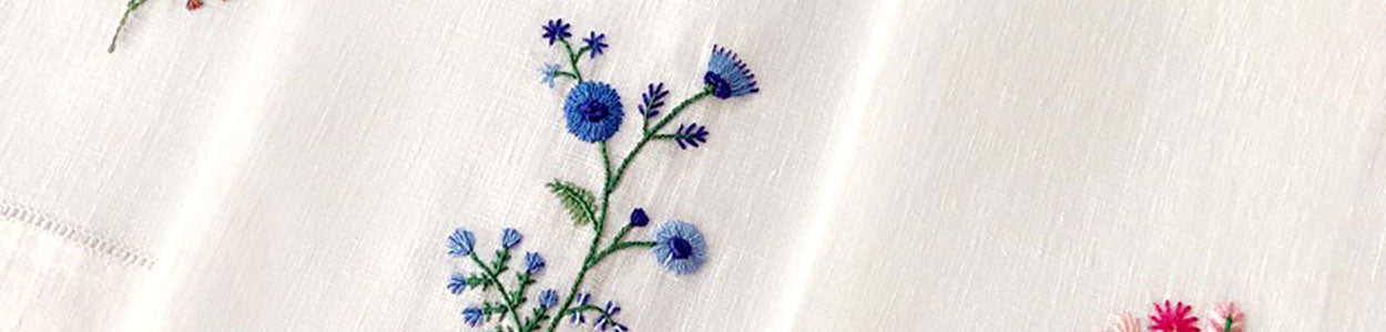 New Hand Embroidered Guest Towels