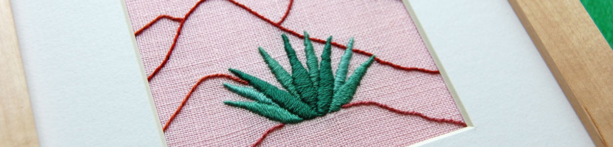 Two New Pieces of Cactus Embroidery Inspired by the Desert Southwest