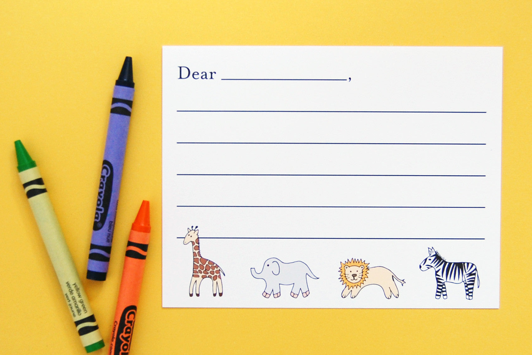 Kids' Thank You Note Cards