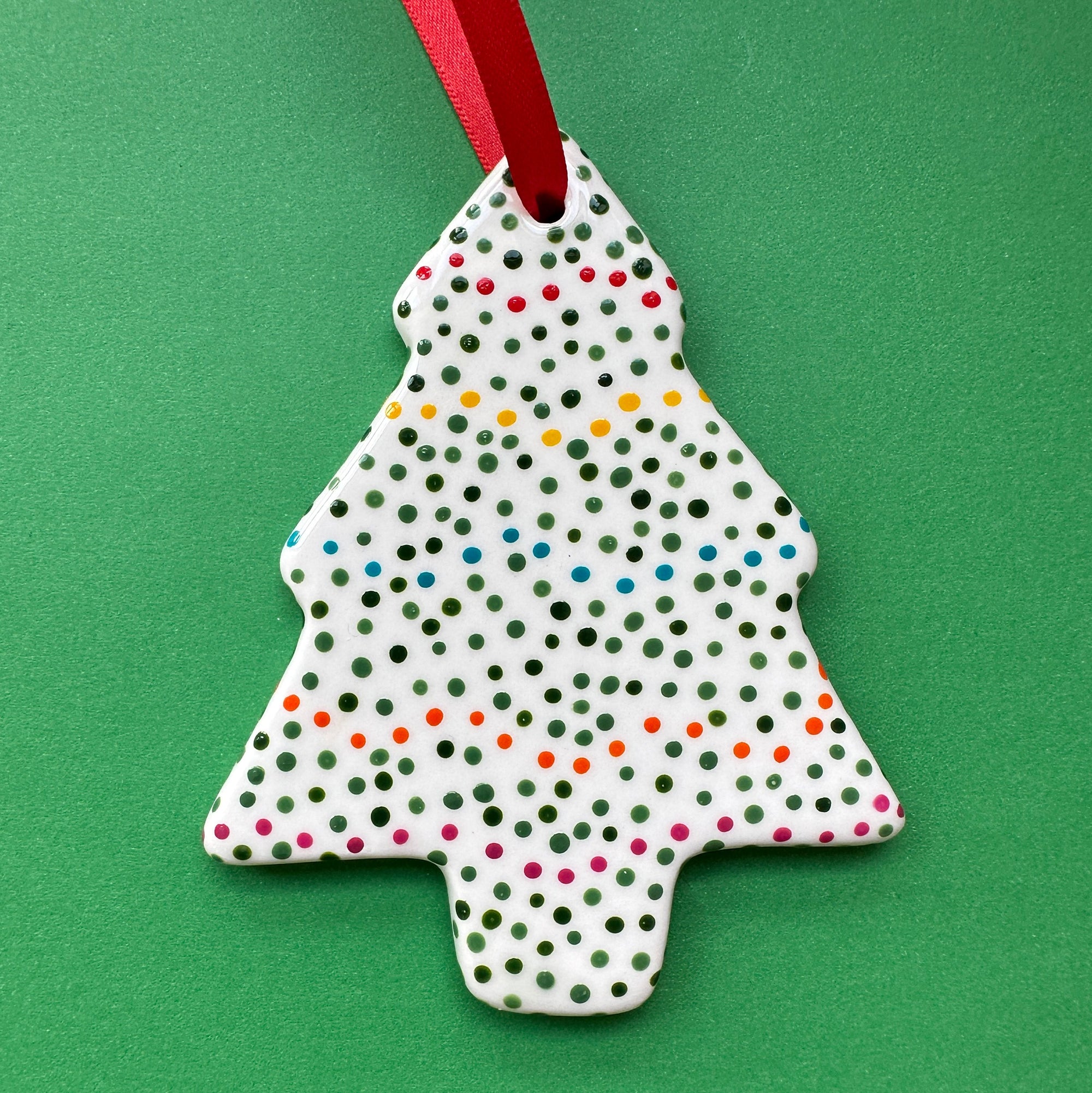 Dotted Garland - Hand Painted Tree Ornament