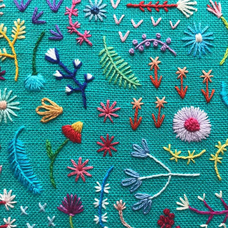 Happy Cactus Designs Hand Embroidered Art • Image and Design Copyright Happy Cactus Designs LLC