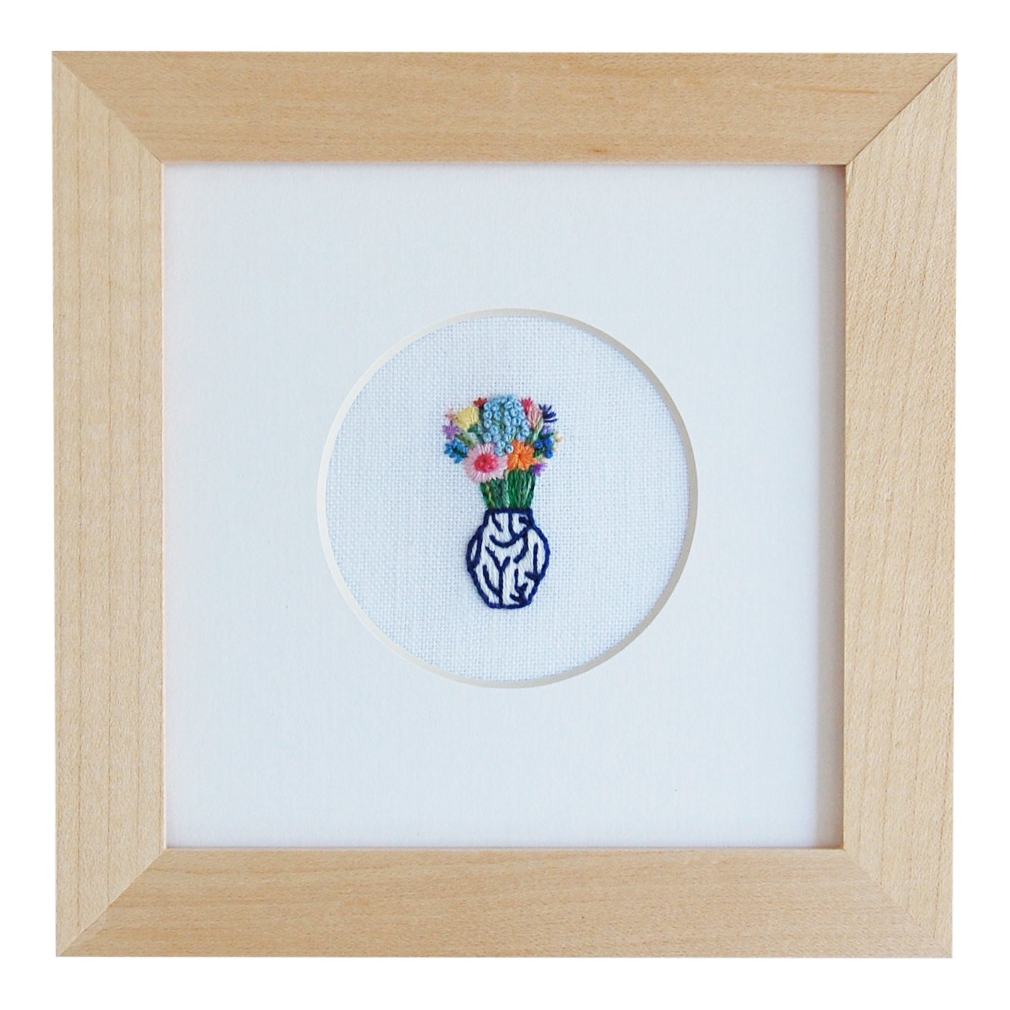 Happy Cactus Designs Hand Embroidered Art. Image and design copyright Happy Cactus Designs.