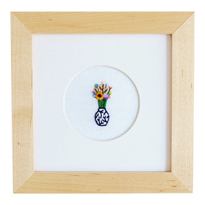 Happy Cactus Designs Hand Embroidered Art. Image and design copyright Happy Cactus Designs.