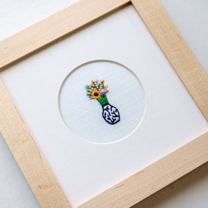 Happy Cactus Designs Hand Embroidered Art. Image and design copyright Happy Cactus Designs.