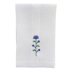 Happy Cactus Designs Hand Embroidered Floral Hand Towel • Image and Design Copyright Happy Cactus Designs LLC