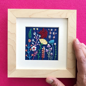 Happy Cactus Designs Hand Embroidered Art. Image and design copyright Happy Cactus Designs.