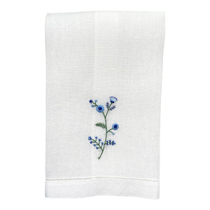 Happy Cactus Designs Hand Embroidered Guest Towel • Image and Design Copyright Happy Cactus Designs LLC
