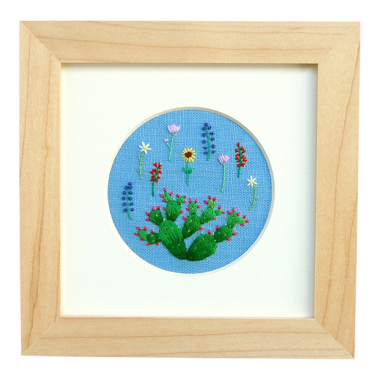 Happy Cactus Designs Hand Embroidered Art • Image and Design Copyright Happy Cactus Designs LLC