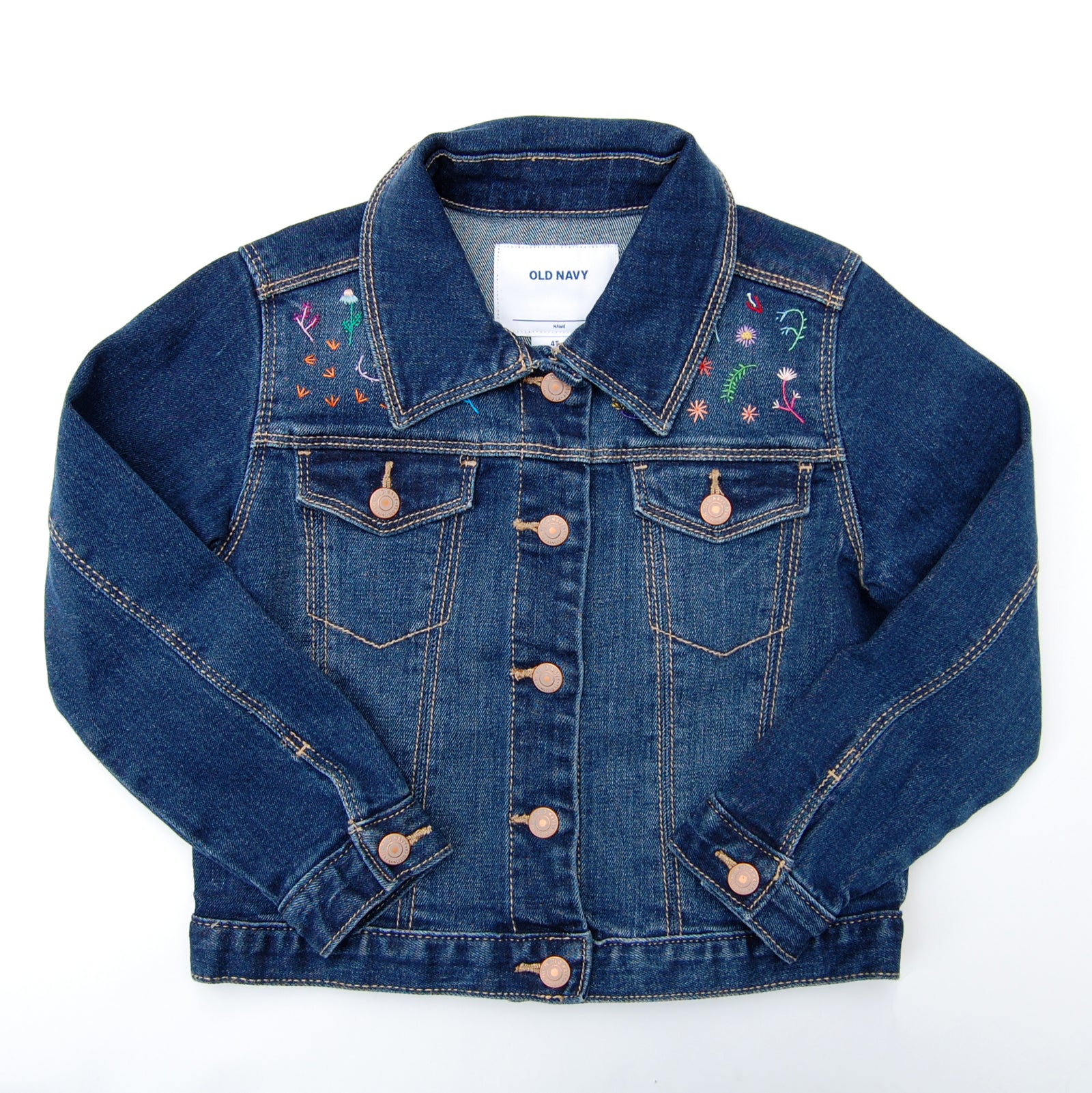 Girl's Embroidered Denim Jacket (Size 4T)