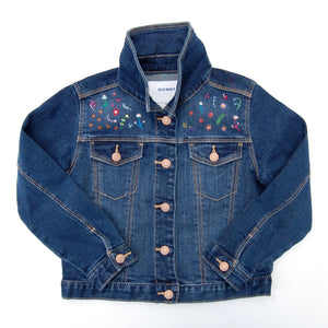 Girl's Embroidered Denim Jacket (Size 4T)