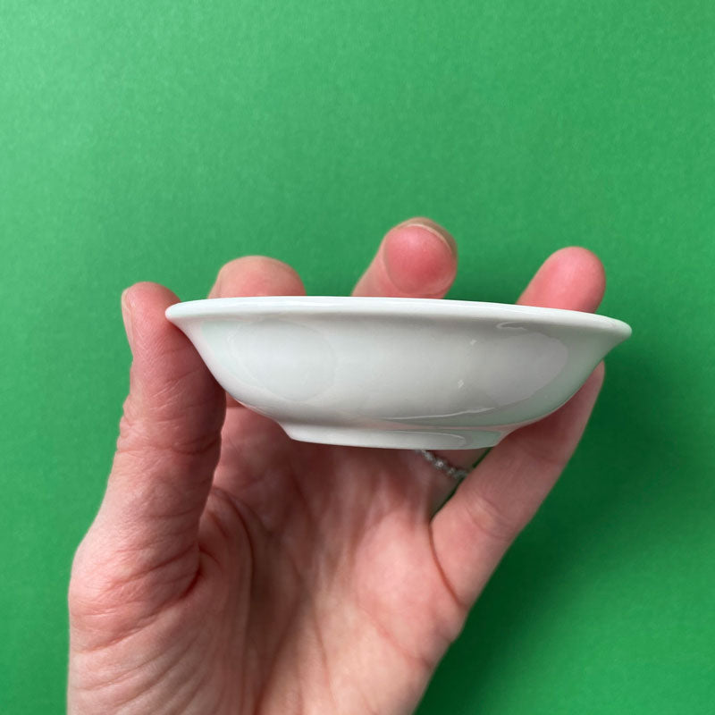 Small Rainbow Flowers 2 - Hand Painted Porcelain Round Bowl
