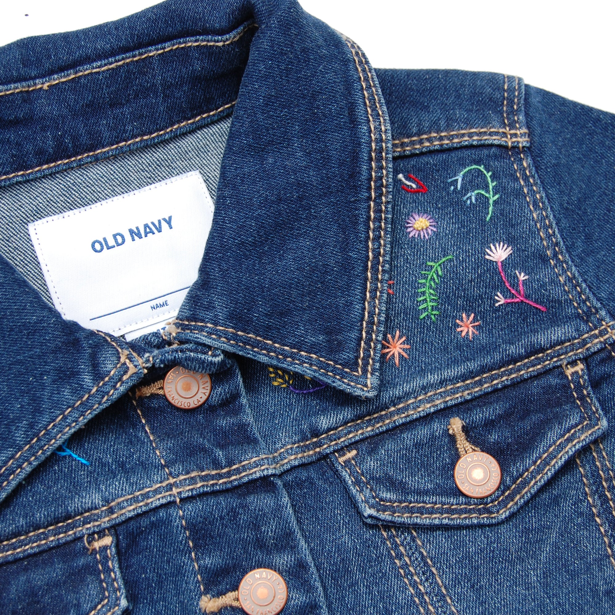 Girl's Embroidered Denim Jacket (Size 4T)