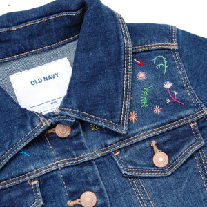 Girl's Embroidered Denim Jacket (Size 4T)