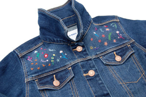 Girl's Embroidered Denim Jacket (Size 4T)