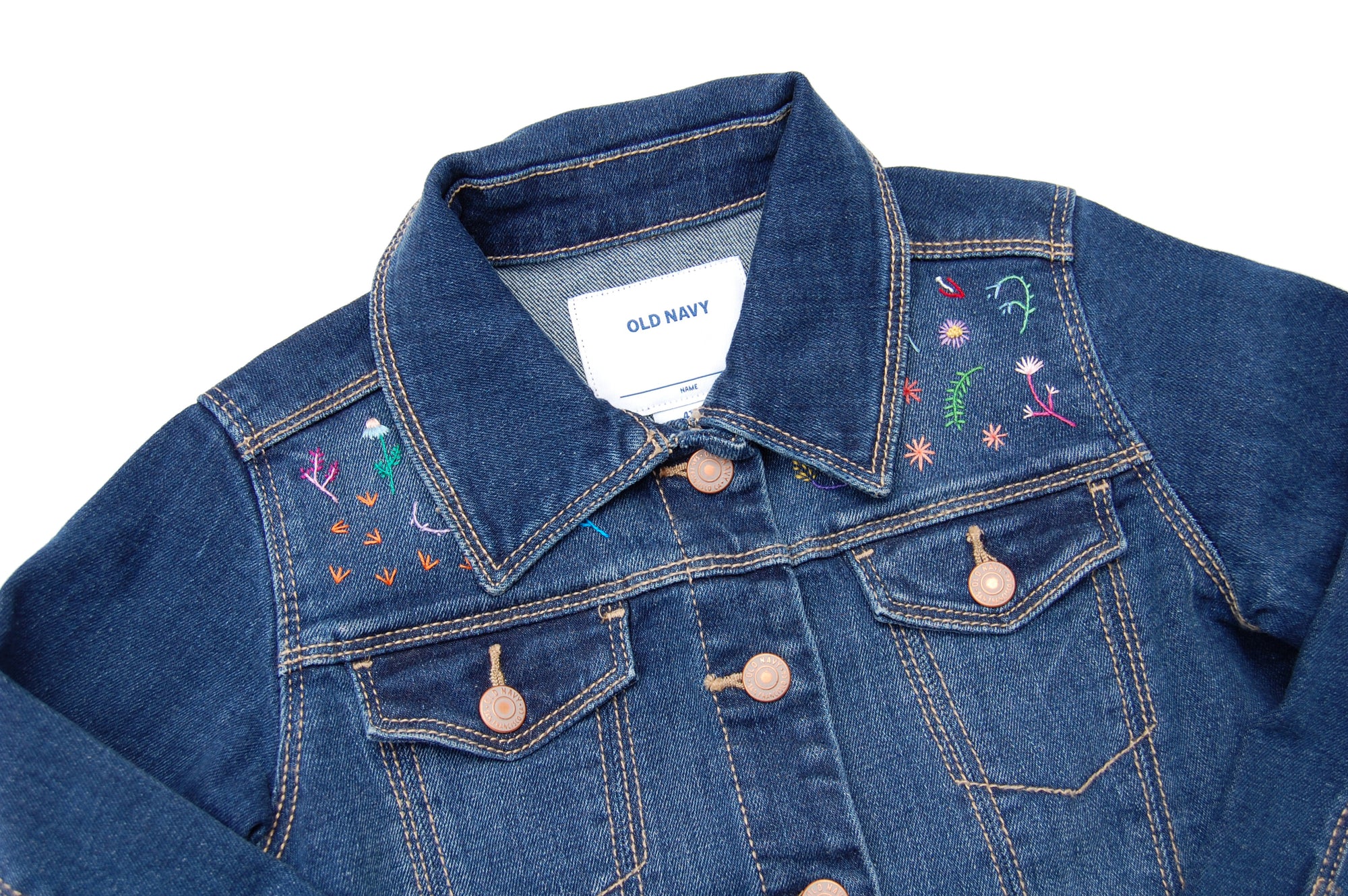 Girl's Embroidered Denim Jacket (Size 4T)