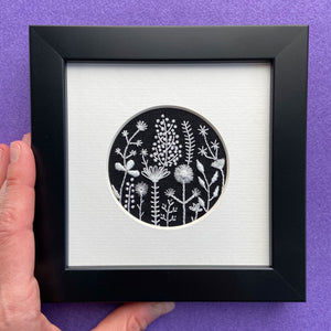 Happy Cactus Designs Hand Embroidered Artwork • Image and design copyright Happy Cactus Designs LLC 2019