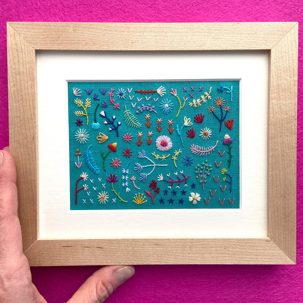 Happy Cactus Designs Hand Embroidered Art • Image and Design Copyright Happy Cactus Designs LLC