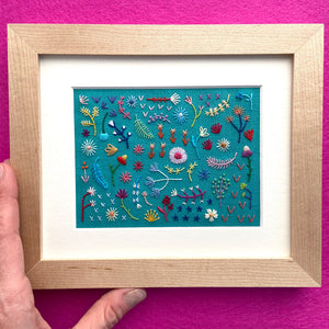 Happy Cactus Designs Hand Embroidered Art • Image and Design Copyright Happy Cactus Designs LLC